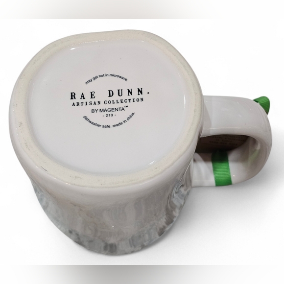 Rae Dunn 'Lucky' Ceramic Mug with Green Accent. New! - Picture 4 of 4